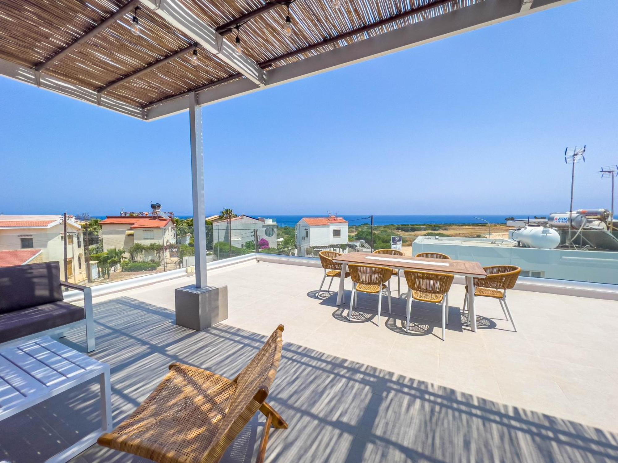 פרוטאראס Geo Panoramic Villa +Pool +Game Room +Gym מראה חיצוני תמונה
