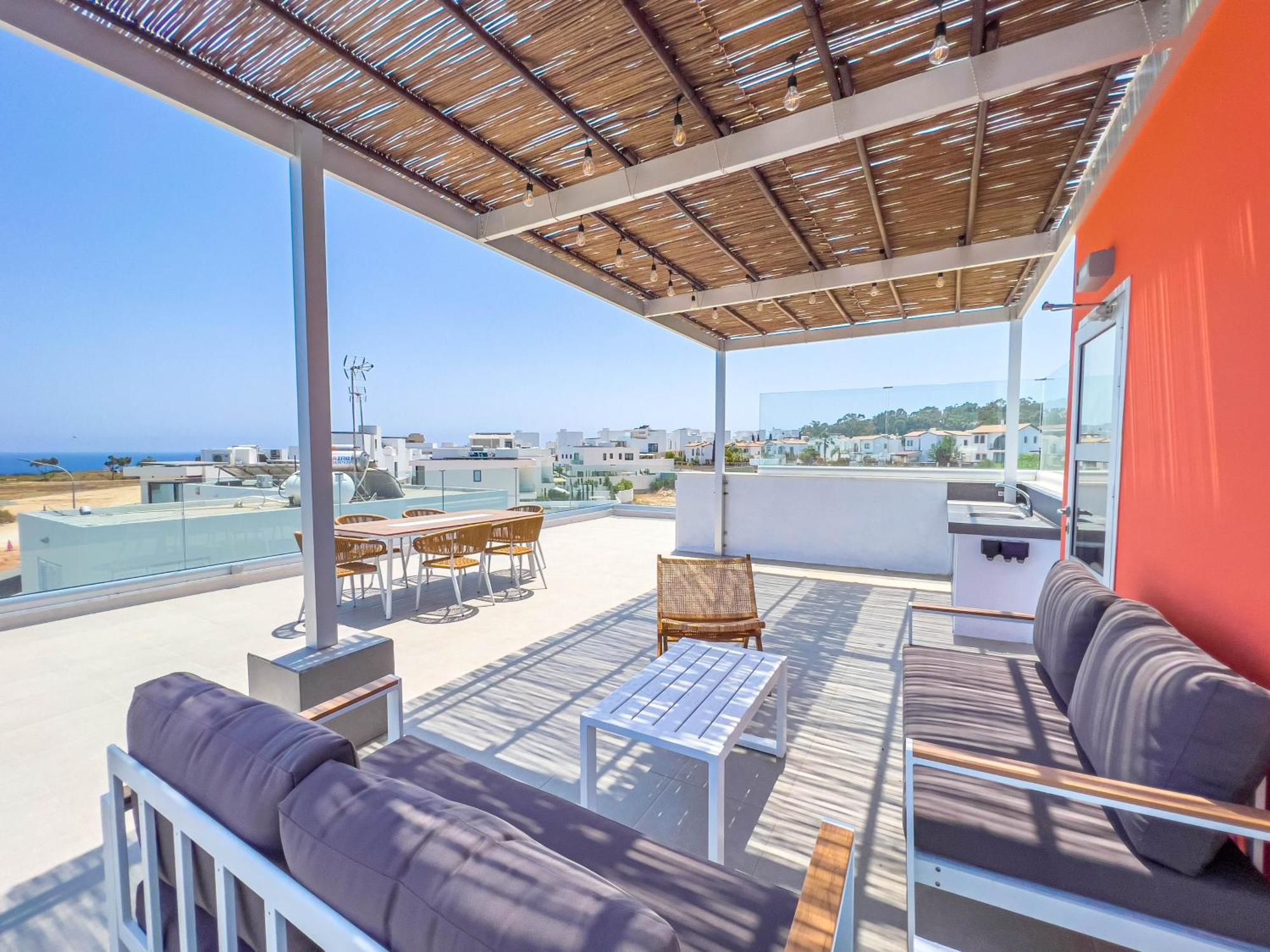 פרוטאראס Geo Panoramic Villa +Pool +Game Room +Gym מראה חיצוני תמונה
